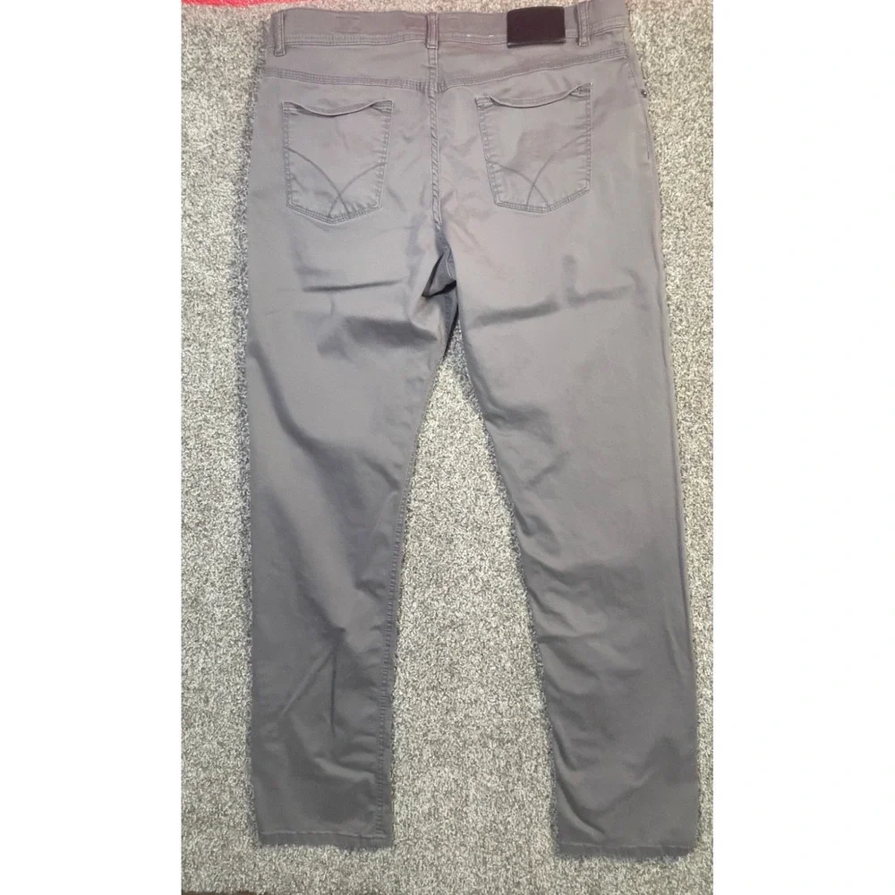 Brax Feel Good Cooper Fancy Regular Fit Mens Grey Pants 36x34 80-2000/06 - Picture 5 of 10